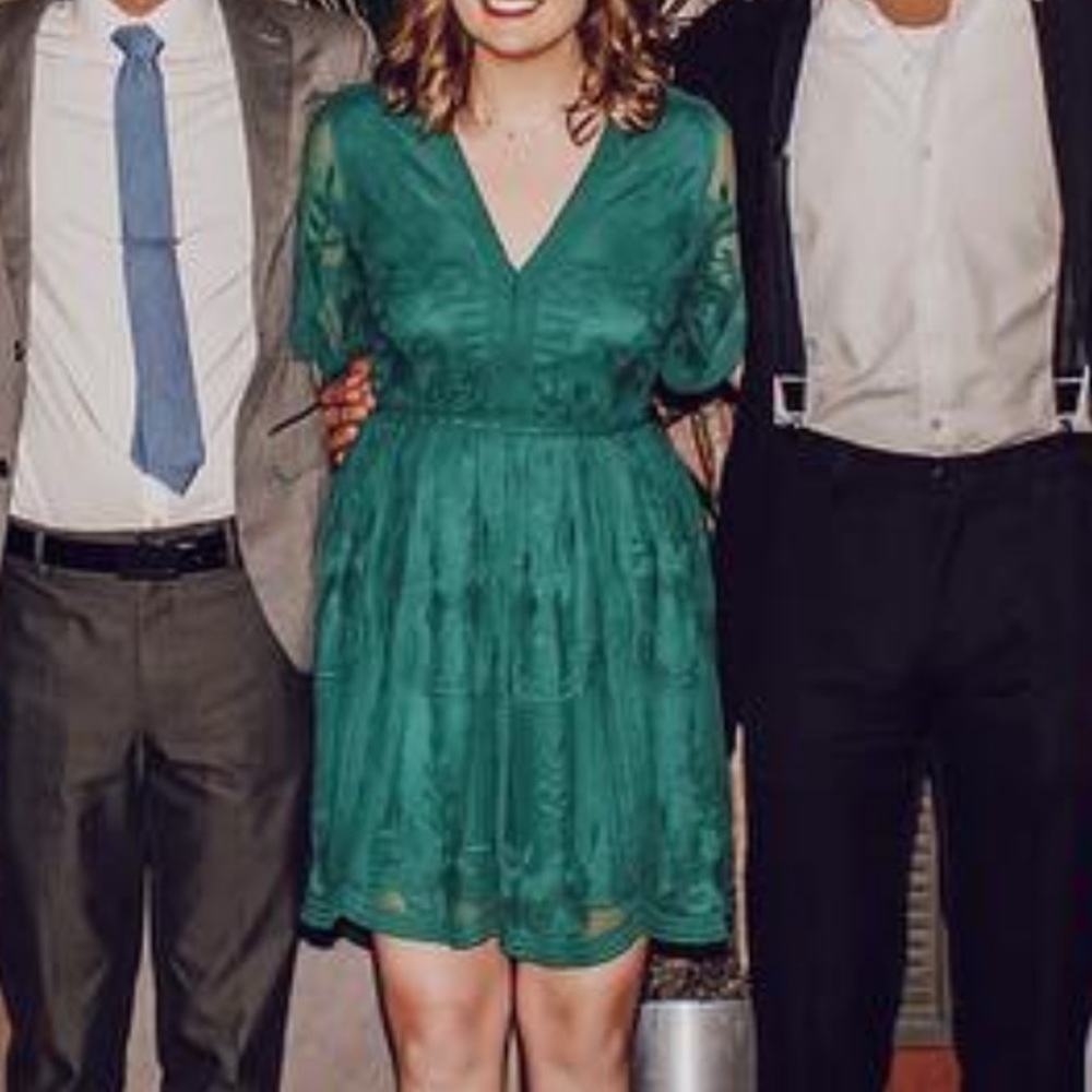 Altar’d State Green Lace Dress